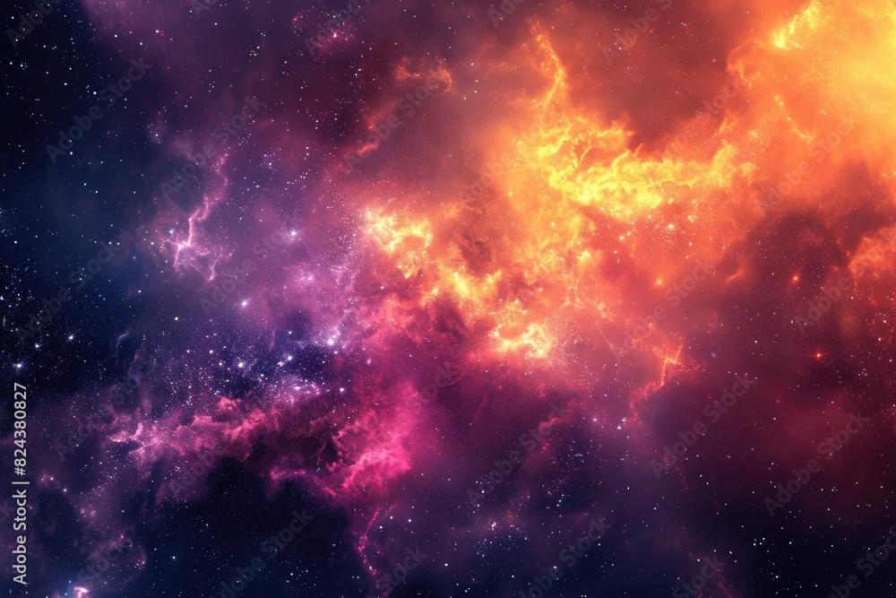Color explosion in the astronomy galaxy Color explosion in the astronomy galaxy