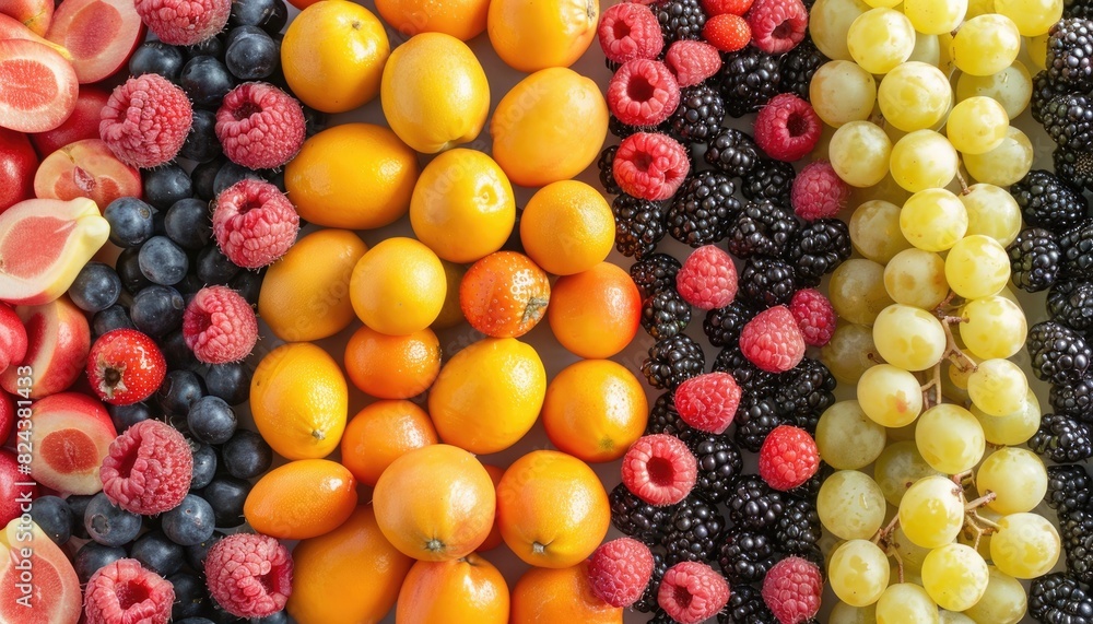 Crisp and symmetrical rows of fruit create a vibrant and inviting backdrop for your message. Crisp and symmetrical rows of fruit create a vibrant and inviting backdrop for your message.