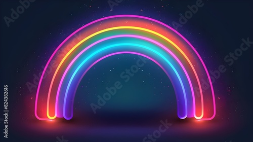 vibrant  modern rainbow symbol. Illustration in vector format