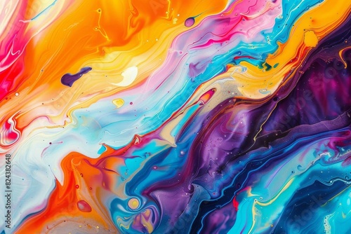 Collection of colorful abstract art designs, ideal for vibrant and expressive backgrounds or posters