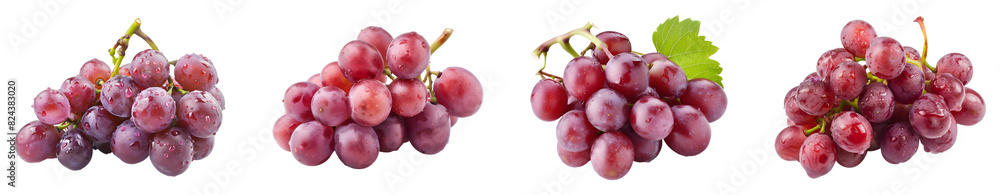 Red grape, PNG set, collection, fruit, isolated Red grape, PNG set, collection, fruit, isolated