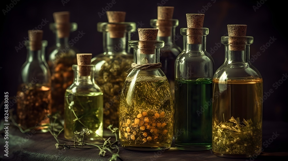 Homeopathic Herbal Oil Bottles Homeopathic Herbal Oil Bottles