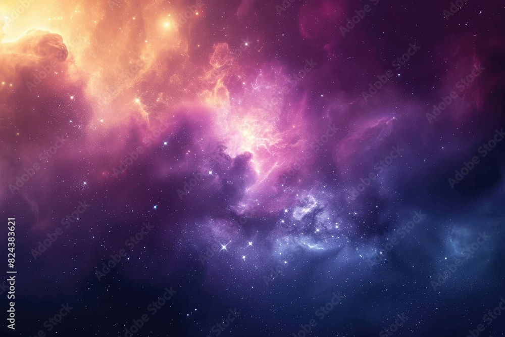 Fototapeta premium Radiant galaxy backdrop for artistic expression