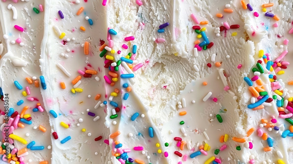  ice cream surface textures with rainbow sprinkles