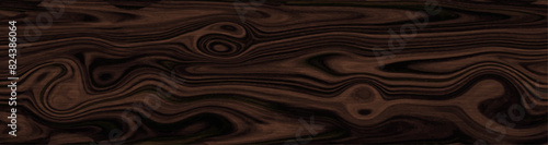 Dark brown wood texture background, old wooden surface texture, vector illustration.