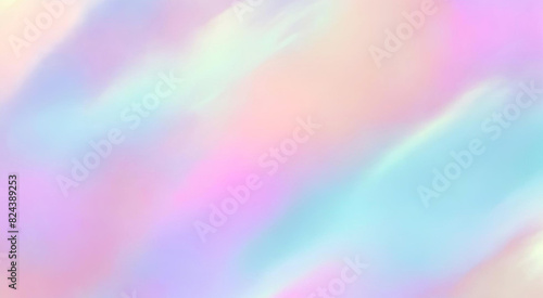 Abstract pastel background, liquid, holographic grain texture. color gradient for backdrop design photo