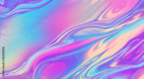 Abstract pastel background, liquid, holographic grain texture. color gradient for backdrop design