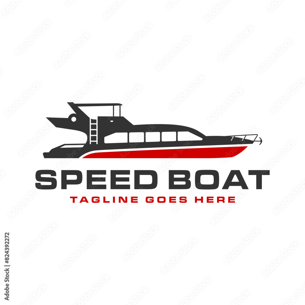 speed boat transportation logo speed boat transportation logo