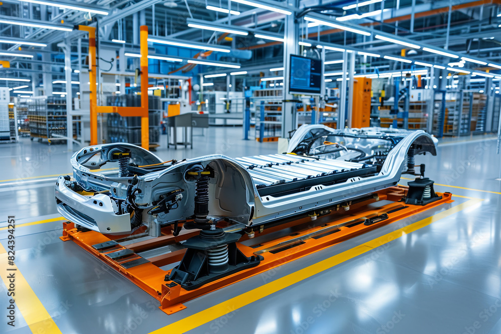 Lithium-ion battery for electric/hybrid cars in factory Lithium-ion battery for electric/hybrid cars in factory
