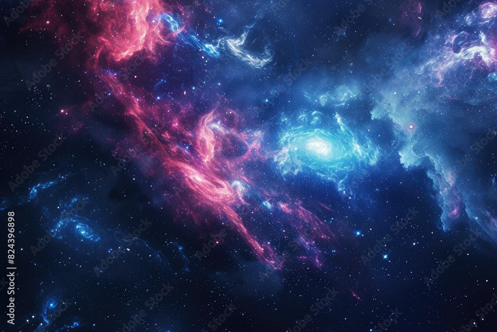 Fototapeta premium Celestial canvas adorned with dynamic colors