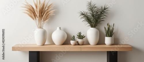minimalist wooden shelf against a plain white wall © Eureka Design