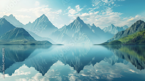 lake in mountains © zaigham
