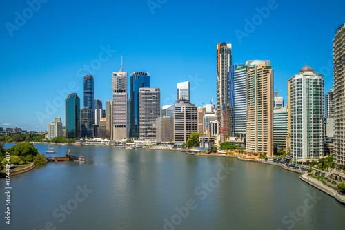 Brisbane skyline  capital of Queensland  Australia