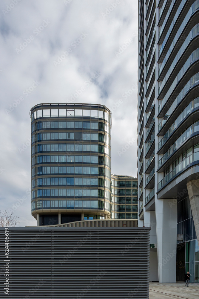 Obraz premium Modern architecture of the Slovak capital Bratislava