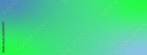 Abstract blue and green gradient background with soft noise. Natural Multicolor Gradient Mesh. Turquoise Blurred shine grain with blank space and unfocused gradient.