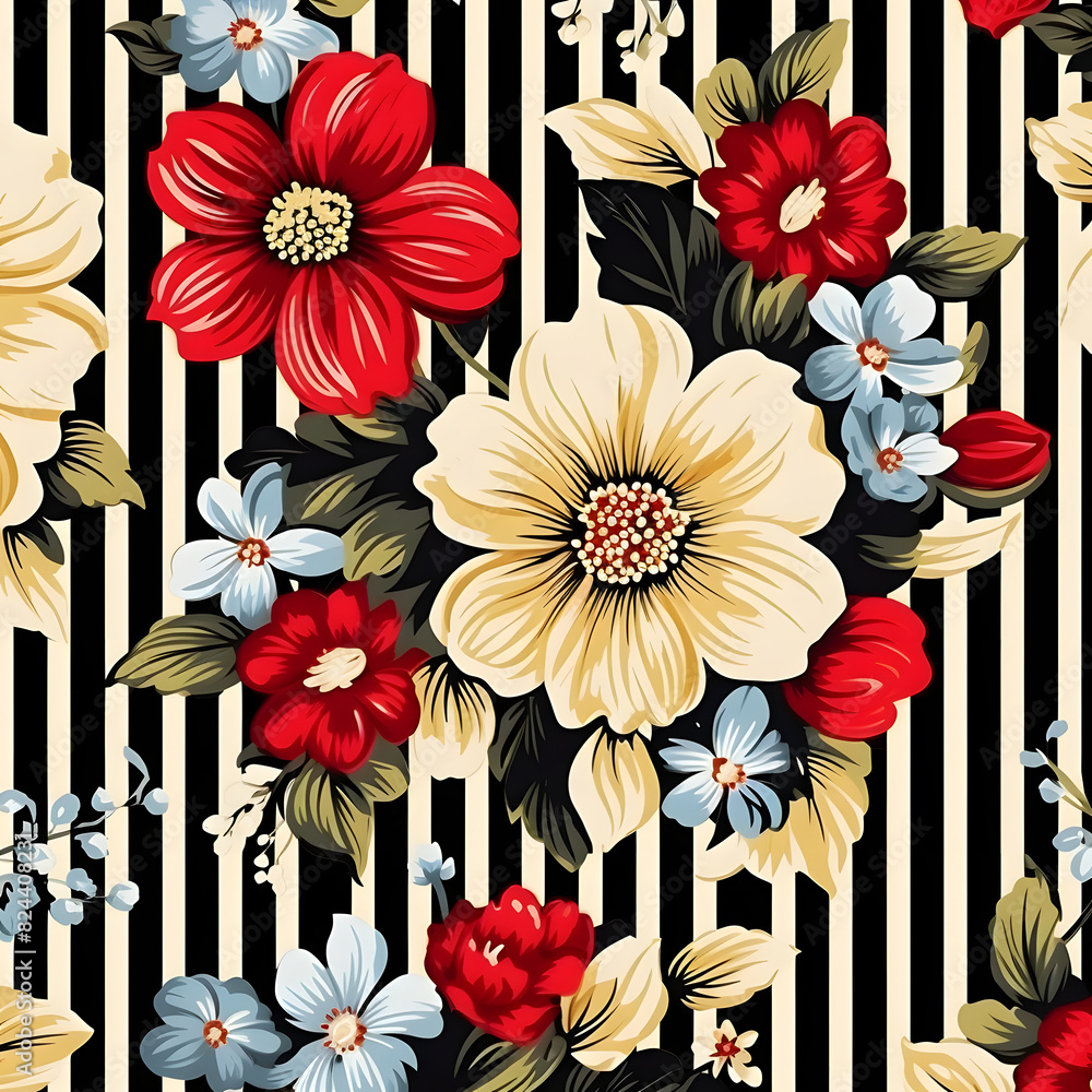 Obraz premium background with flowers