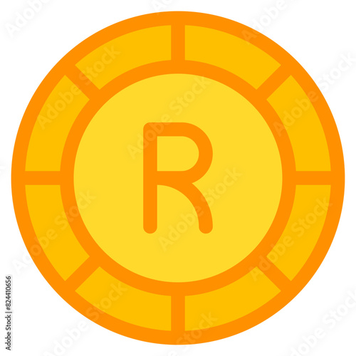 rand, coin, currency, money, cash Icon