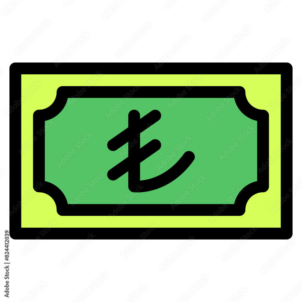 lira, banknote, country, money, cash Icon lira, banknote, country, money, cash Icon