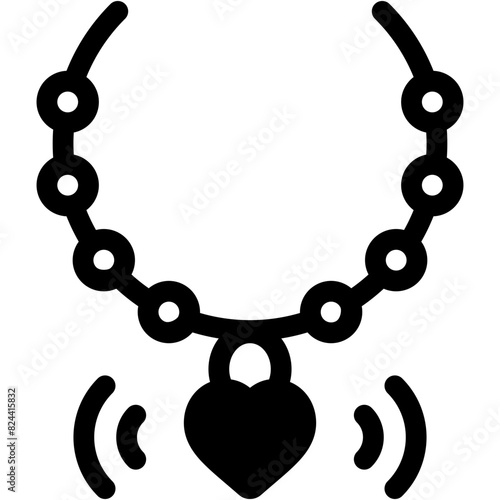 necklace, jewellery, heart , love and romance, miscellaneous, valentines day, valentine Icon