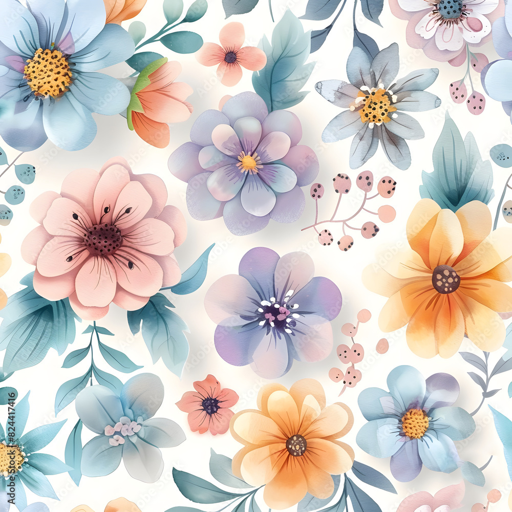 Retro flower pattern Retro flower pattern