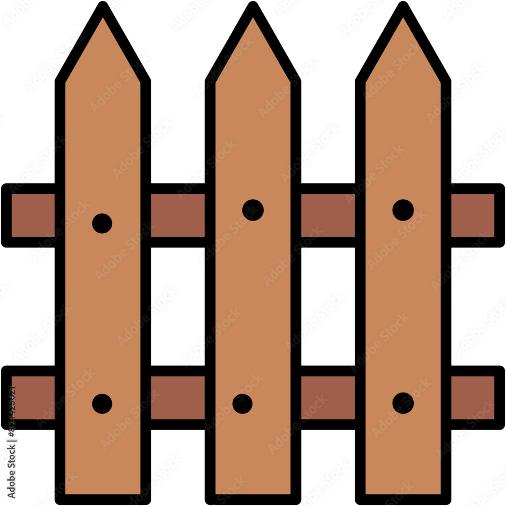Fence, garden, grass, home, palisade Icon Fence, garden, grass, home, palisade Icon