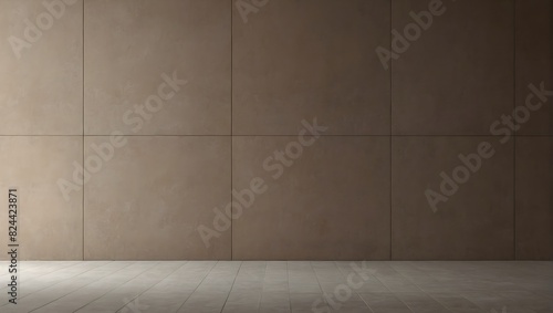 Blank light brown empty wall
