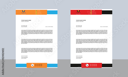 Letterhead unique design New unique creative letterhead template ..