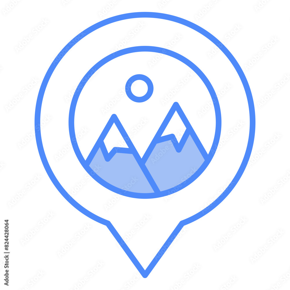 Placeholder, pin, mountain, travel, nature Icon Placeholder, pin, mountain, travel, nature Icon
