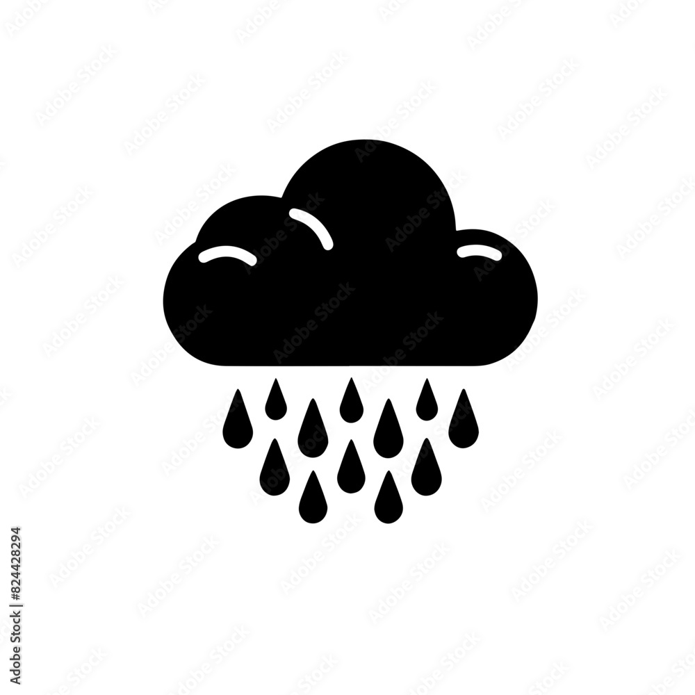 silhouette logo icon Cloud vector SVG silhouette logo icon Cloud vector SVG