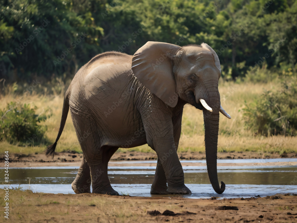 Obraz premium Elephant in wildlife