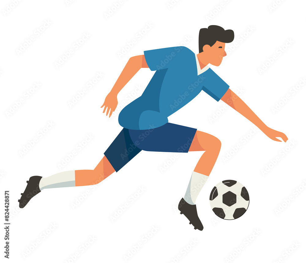 Soccer player running with ball Soccer player running with ball