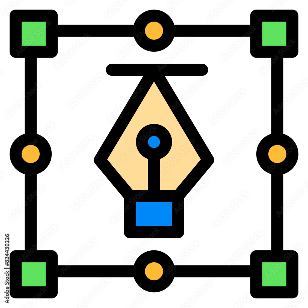 Vector Icon for Concept, creative, design, anchor Vector Icon for Concept, creative, design, anchor