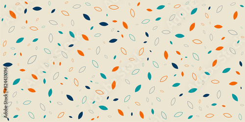 Background with cute little leaf patterns in 3 color shades, suitable for nature themed designs, renewable energy banners, botanical illustrations, or eco friendly marketing materials