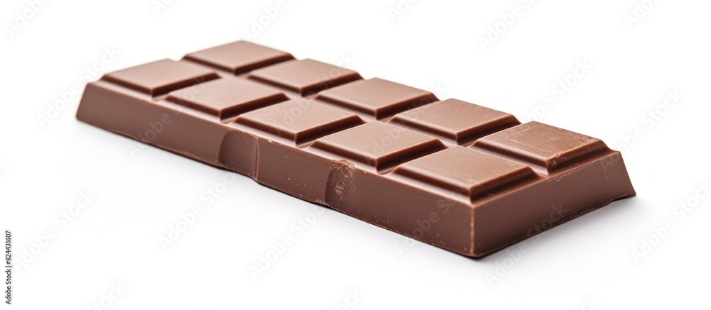 chocolate squares or bars isolated on white background chocolate squares or bars isolated on white background