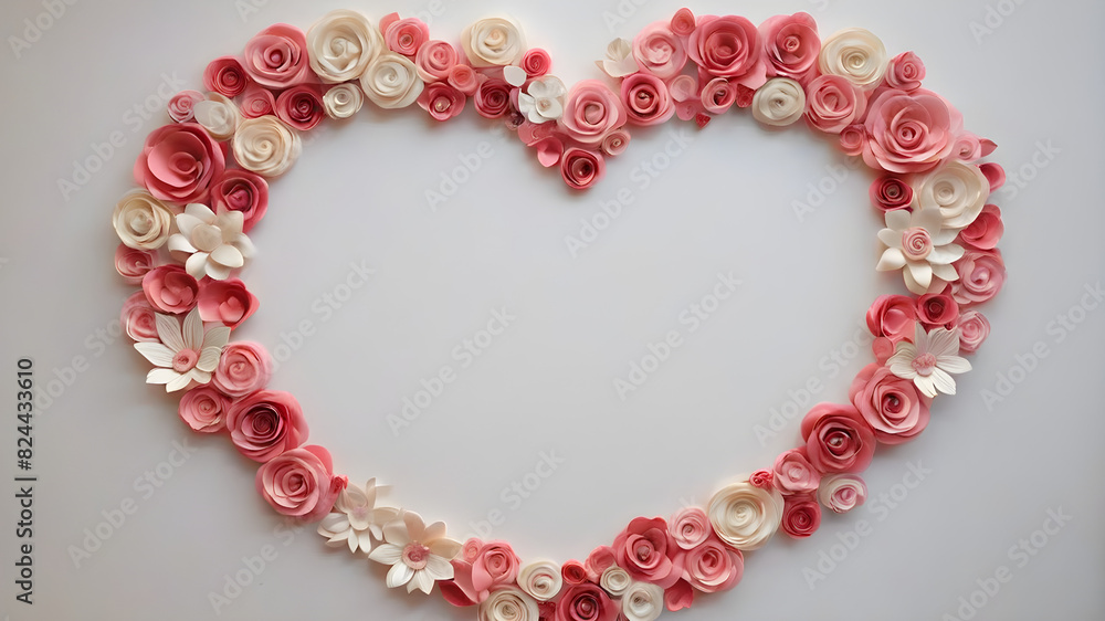 Crafting Inspiration - Gorgeous Heart-Shaped Flower Background - Crafting Inspiration - Gorgeous Heart-Shaped Flower Background -