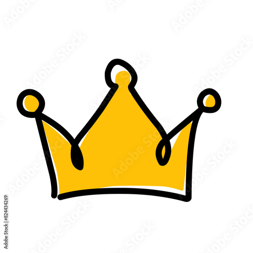 doodle vector crown