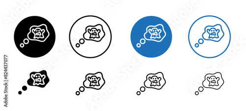 Comprehensive Nightmares Icon Sheet - Editable Vector and Transparent PNG Icons