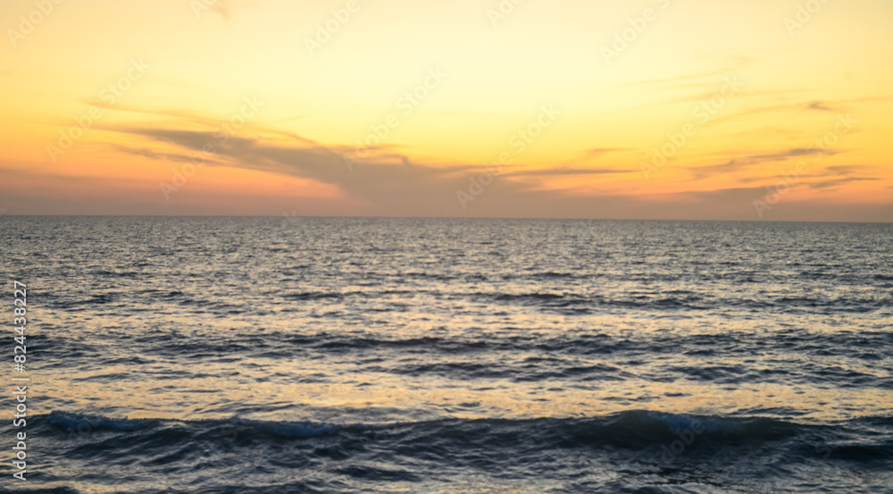 beautiful sunset light mediterranean sea cyprus 1