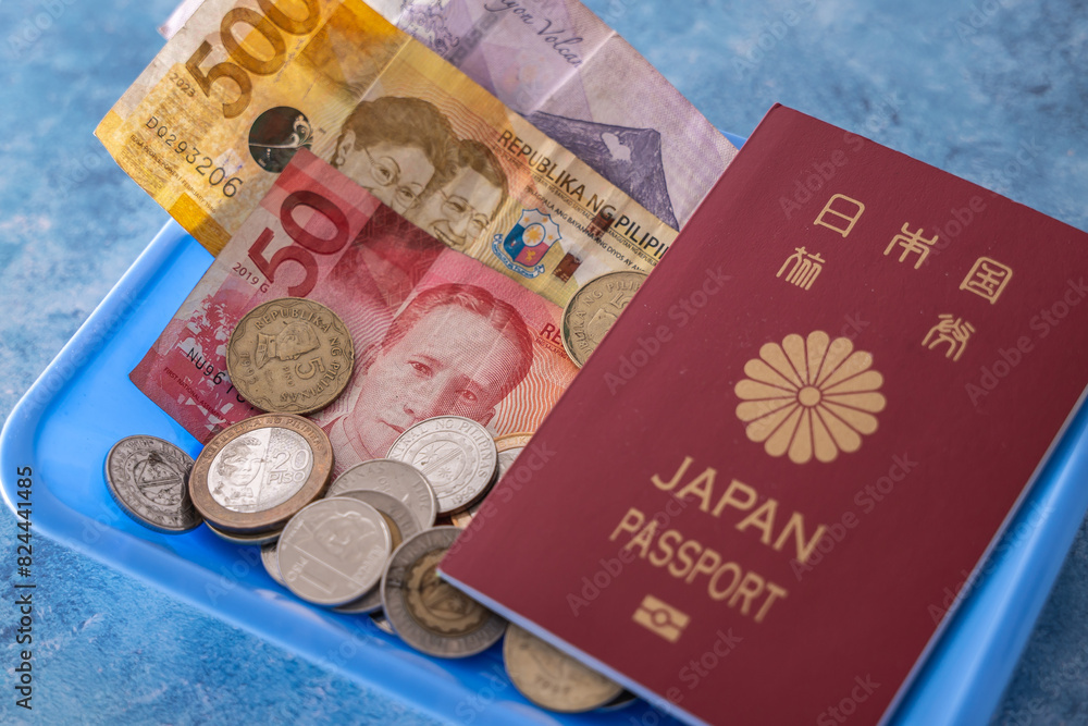フィリピンの通貨 ペソ 日本 パスポート 旅行 観光 フィリピンの通貨 ペソ 日本 パスポート 旅行 観光