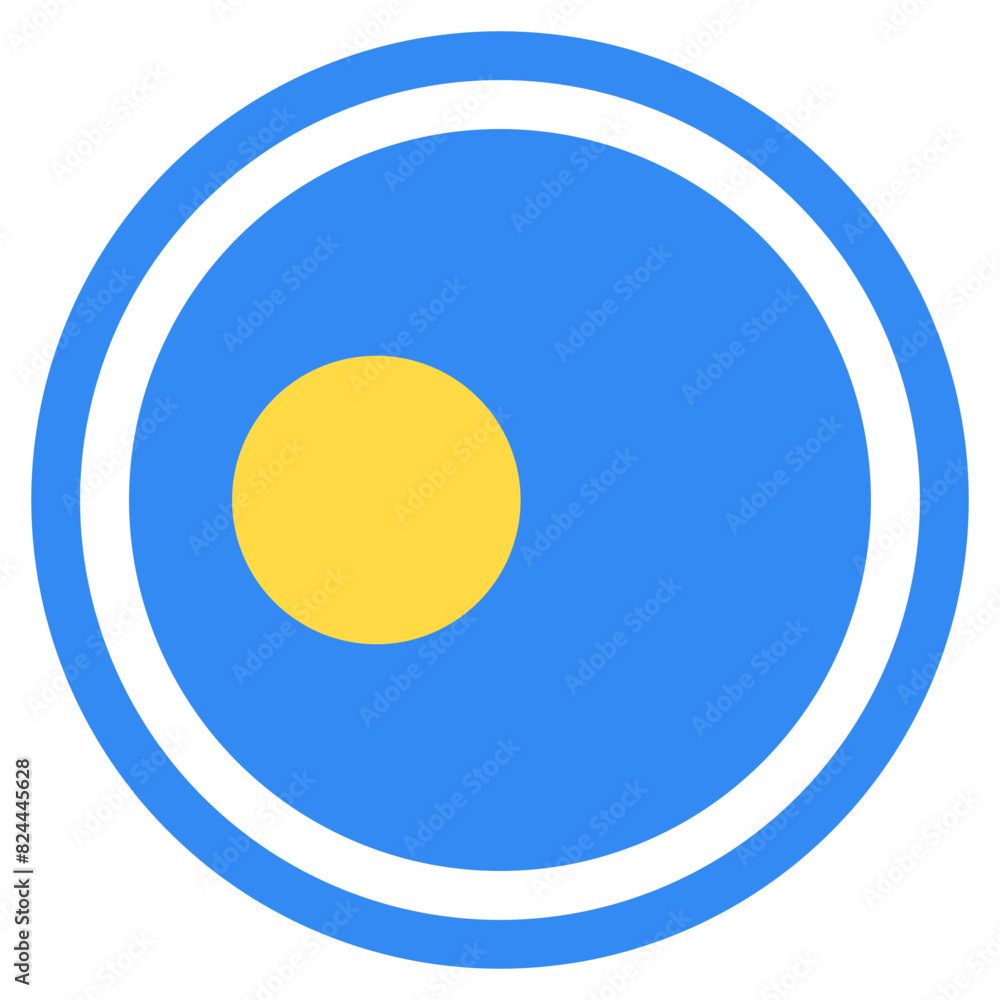 Vector Icon for palau, country, national, flag, world flag