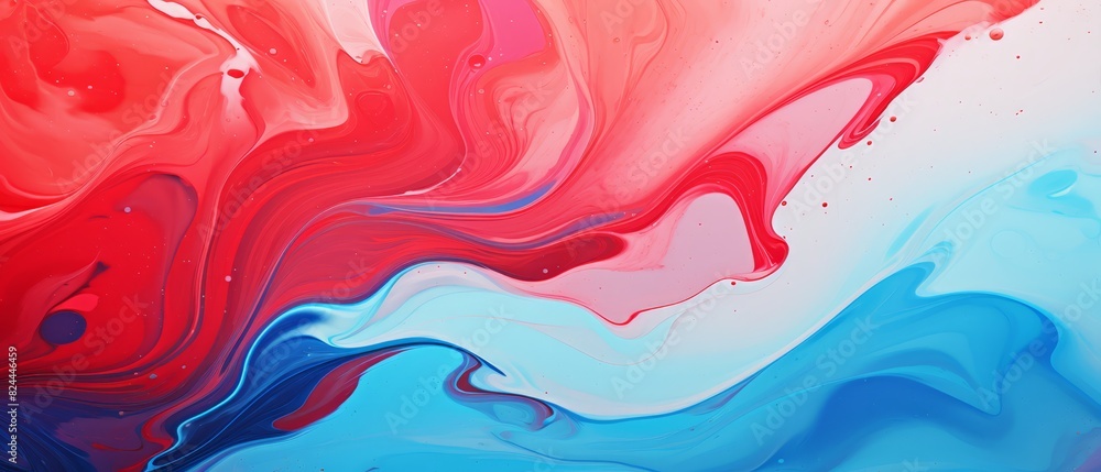 Red and blue abstract marble background with copy space, Red and blue abstract marble background with copy space,
