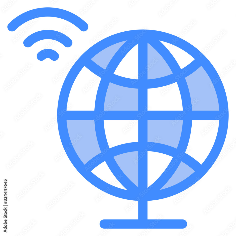 Vector Icon Communication, globe, internet, web, online Vector Icon Communication, globe, internet, web, online