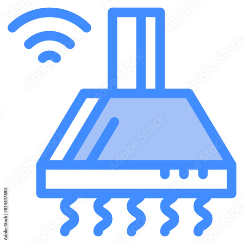 Vector Icon Cook, cooking, stove, extractor, hood
