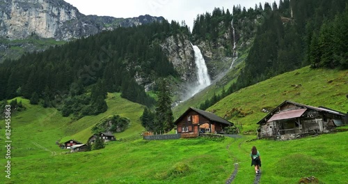 Switzerland - Drone Flight at Stäubifall
