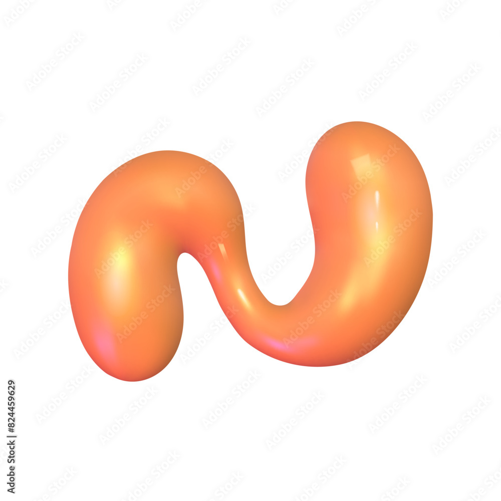 3d abstract y2k shape isolated. Plastic color playful element for kid design. 3d y2k doodle memphis shape. Vector cartoon illustration 3d abstract y2k shape isolated. Plastic color playful element for kid design. 3d y2k doodle memphis shape. Vector cartoon illustration