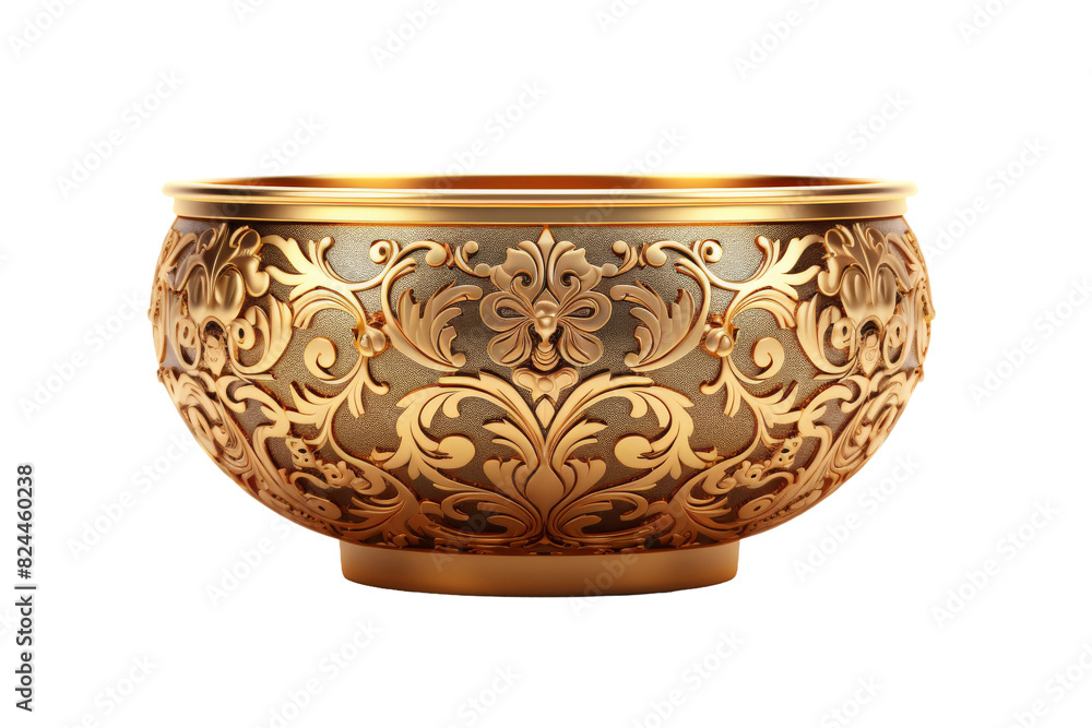 The Enchanted Golden Blossom Bowl on a White or Clear Surface PNG Transparent Background. The Enchanted Golden Blossom Bowl on a White or Clear Surface PNG Transparent Background.