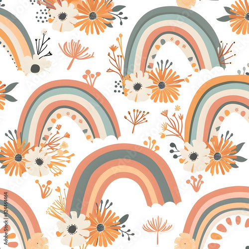 Boho rainbow pattern