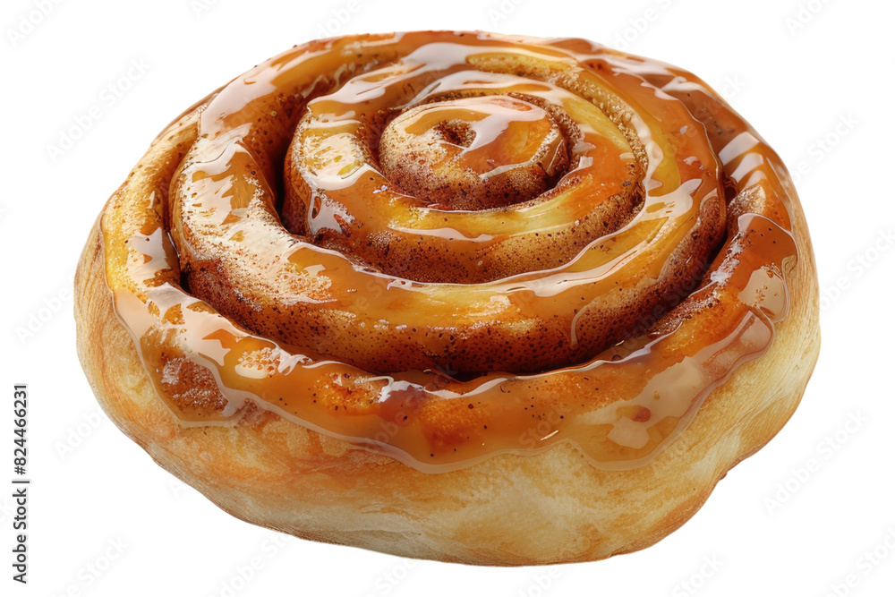 Cinnamon roll isolated on white back ground Cinnamon roll isolated on white back ground