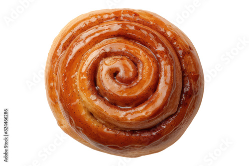 Cinnamon roll isolated on white back ground
