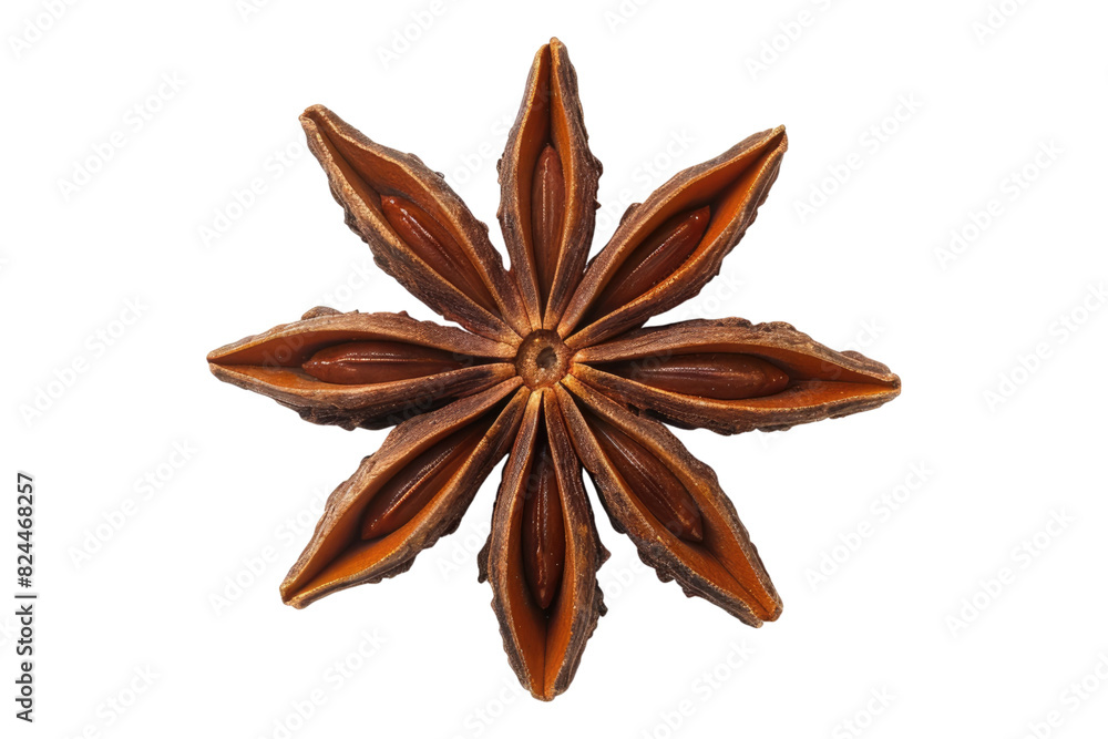 Dry star anise isolated on white background Dry star anise isolated on white background